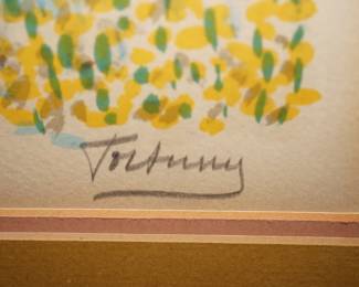 Signature of the Lucia Fortuny lithograph