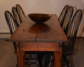 Antique farm table.