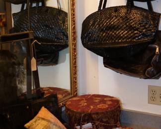 collection of Hobo brand ladies handbags.