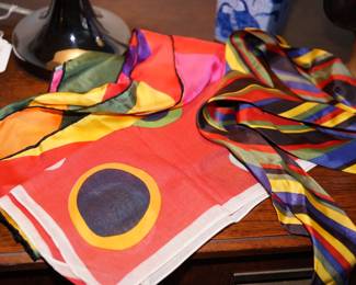 ladies accessories scarves, hats, hat boxes ..