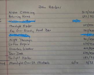 Inventory of John Barber Framed Prints for Sale