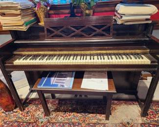 Piano and Lots of Sheet Music