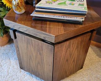 A pair of Hexagon End Tables by Lane.