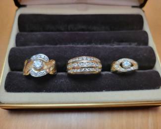 14k & Diamond Rings.