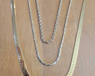 14k Gold Necklaces.
