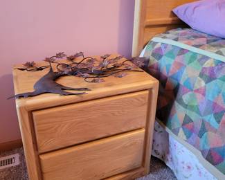 Bed Room set by Montana Furniture Industries. 2 Night Stands.