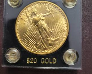 St. Gaudens $20 Gold Coin.