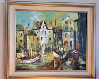 Several signed original oil paintings.