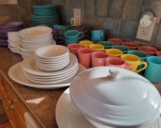 Fiesta Ware in many colors..