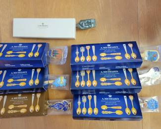 Michelsen sterling silver spoons.