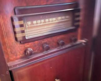 Cherry Wood Magnavox Console with Radio and Record Player & Television