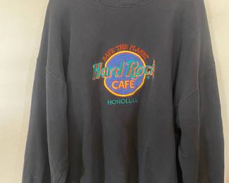  Hard Rock Cafe Honolulu Embroidered Sweatshirt