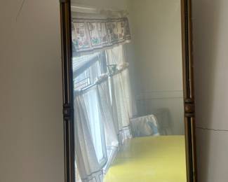 19th Century French Style Rectangular Gold Mirror