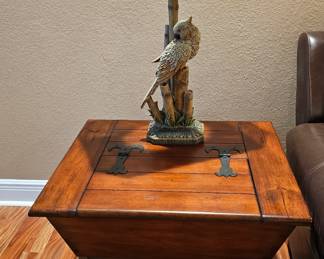 Pair of End Tables that open up for Storage