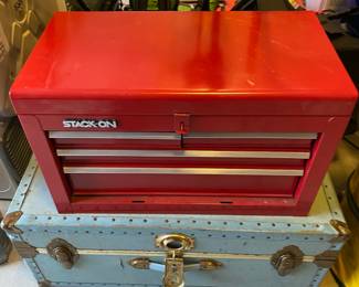 Stack-On Red Metal Tool Box