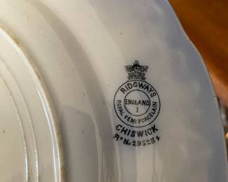 Ridgway Chiswick (Flow Blue) - Semi Porcelain Salad Plate