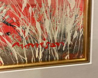 Framed & Matted Painting of The Outback by Russell Morrison