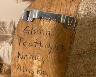 Wood Carved Alaskan Mask by Glenn Teottakylek