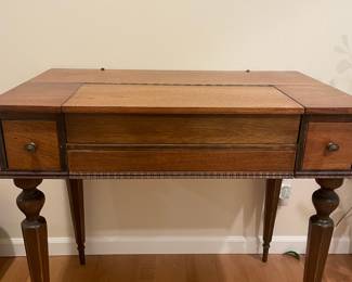 Mahogany Folding Writing Spinet Desk