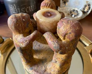 Terra Cotta Friendship Circle Tea Light Holder