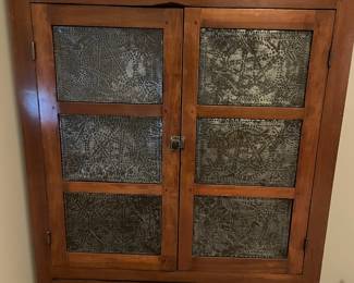 19th Century Pie Safe with 3 Drawers and 2 Doors