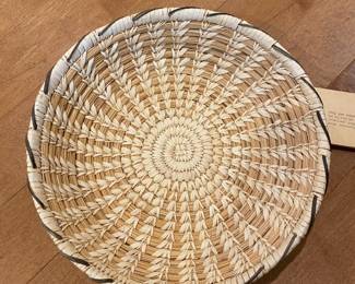 Papago Native American Beargrass Weaved Basket