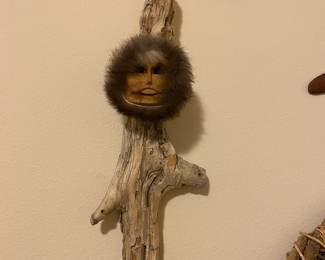Wall Mounted Alaskan Wood Spirit Made by Adam J