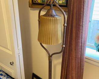 Bronze Tone Bell Shade Floor Lamp