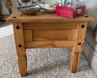 Rustic Pin Side Table