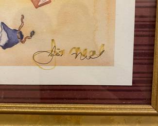 Framed & Matted Watercolor "Free at Last" by Jill Neal