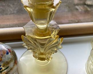 Fostoria Baroque Topaz Candlestick