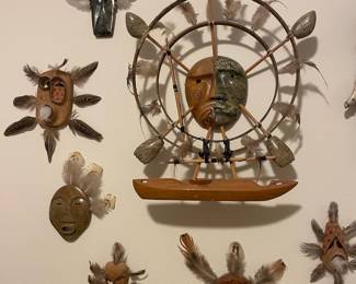 Spirit Wheel Mask Hunters Mask, Assortment of Spirit Masks