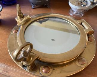 Solid Brass Ship Port Hole Mirror