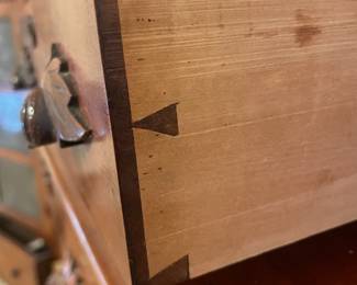 1800's Step Back Two Tier Dresser Chest of Drawers