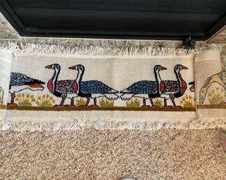 Geese Themed Woven Tapestry/Runner