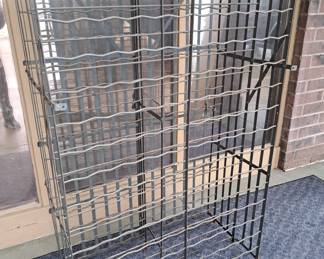 "Ridigex" vintage wrought iron wine rack