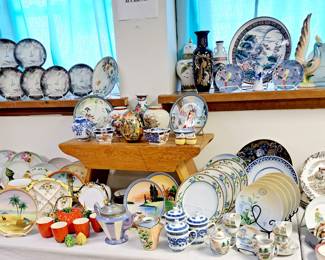 Large selection of china from 3 different families.