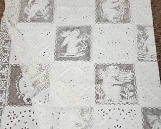 Vintage cupid tableclothe