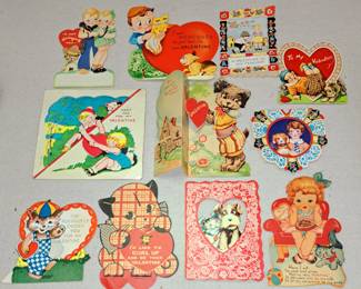 Over 100+ vintage paper Valentines