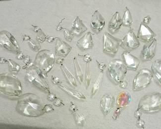 Chandelier light crystals