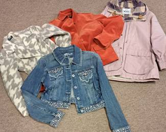 "The Woolrich Woman", "Givenchy", "Talbotd" and "Miss Me" woman's jackets
