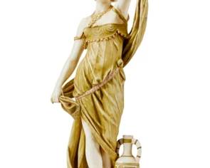 Austrian faOence sculpture, early 20th c marked on underside: 11230.