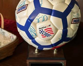 Autographed Soccer Ball by the 1994 USA World Cup Team