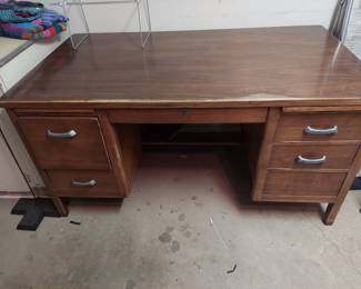 Antique wooden desk.