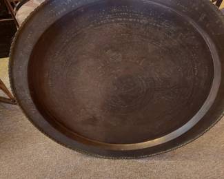 44 inch brass decorati e tray.
