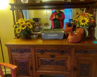 Circa 1880's buffet with mirror. 