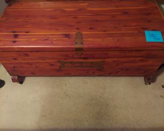 Cedar chest.