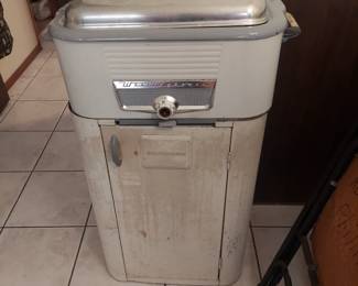 Antique Sunbeam roaster and cabinet.