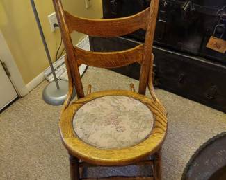 Oak antique chair.