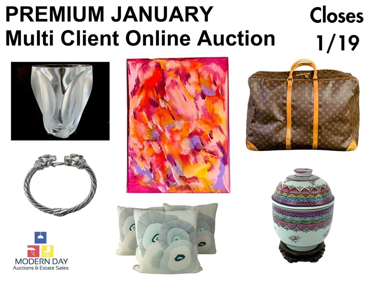 Premium January Multi Client Online Auction... starts on 1/12/2024